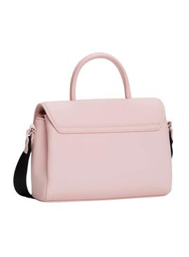 Sac Tommy Jeans American Flap rose pour femme