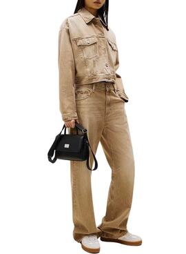 Sac à main Tommy Jeans American Flap noir pour femme