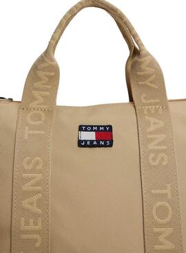 Sac à main Tommy Jeans Tote mini beige pour femme