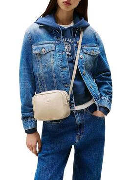 Sac Tommy Jeans Must Camera beige pour femme