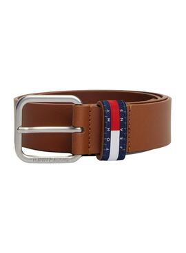 Ceinture Tommy Jeans Ryan marron pour homme