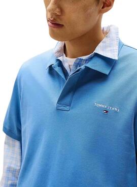 Chemise de base bleue pour homme Tommy Jeans