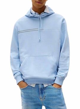 Sweat-shirt Tommy Jeans Entry bleu pour homme