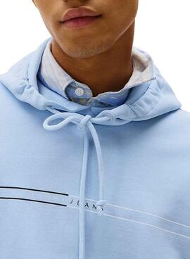 Sweat-shirt Tommy Jeans Entry bleu pour homme