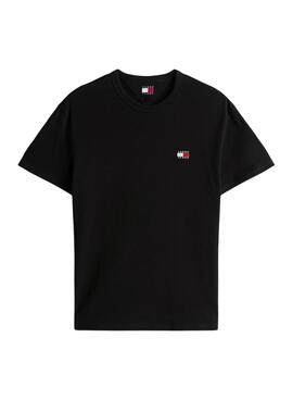 T-shirt Tommy Jeans Badge noir pour homme