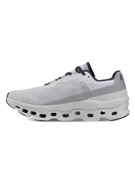 Chaussures On Running Cloudmonster blanches pour hommes
