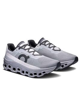 Chaussures On Running Cloudmonster grises pour hommes