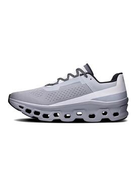 Chaussures On Running Cloudmonster grises pour hommes