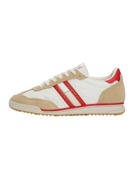 Sneakers Tommy Jeans Retro Runner blanc pour femme.