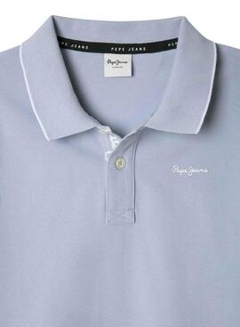 Polo Pepe Jeans Henry bleu pour garçon