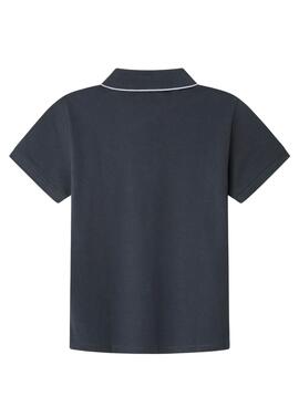 Polo Pepe Jeans Henry bleu marine pour garçon
