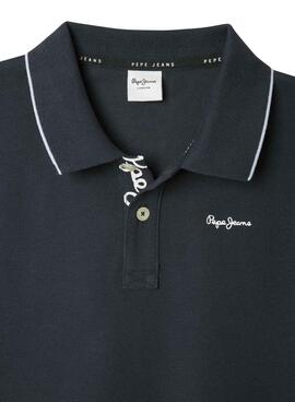 Polo Pepe Jeans Henry bleu marine pour garçon