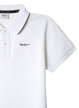 Polo Pepe Jeans Henry blanc pour garçon