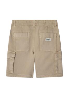 Bermudes Pepe Jeans Gymdigo beige pour enfant