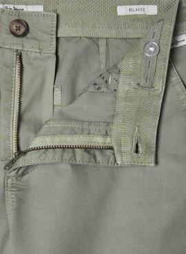 Pantalon Pepe Jeans Junior vert pour garçon