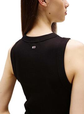 Robe Tommy Jeans Bubble noire pour femme