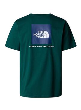 T-shirt The North Face NSE Box verte pour homme.