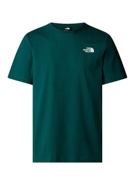 T-shirt The North Face NSE Box verte pour homme.