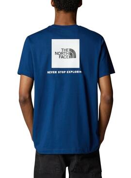 T-shirt The North Face NSE Box bleue pour homme