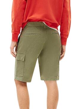 Bermudas Tommy Jeans Scanton cargo verde pour homme