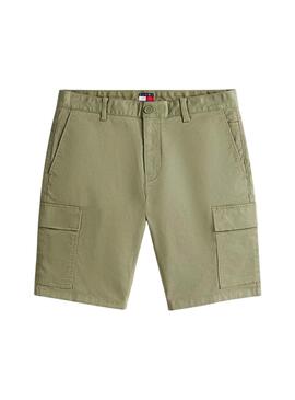 Bermudas Tommy Jeans Scanton cargo verde pour homme