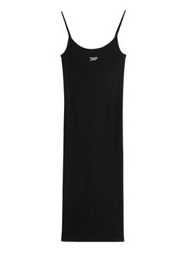 Robe Tommy Jeans Script sangle noire pour femme
