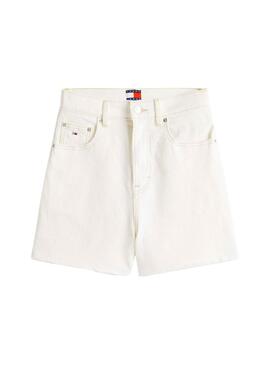 Bermudas Tommy Jeans Mom blanc pour femme