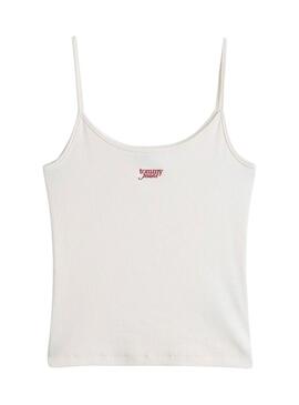 Débardeur Tommy Jeans Strappy blanc pour femme