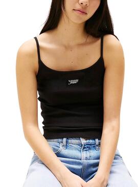 T-shirt Tommy Jeans Strappy noir pour femme