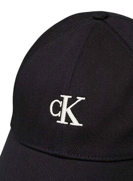 Casquette Calvin Klein Monogramme brodé noir pour femme