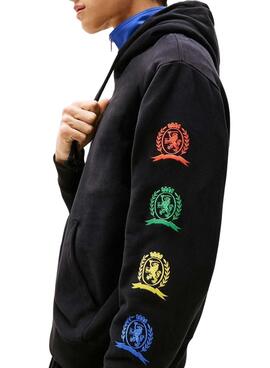 Sweat-shirt Tommy Jeans Varsity noir pour homme