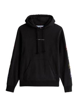 Sweat-shirt Tommy Jeans Varsity noir pour homme