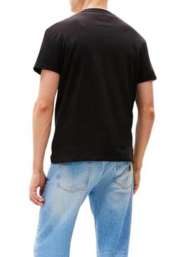 T-shirt Tommy Jeans Signature noir pour homme