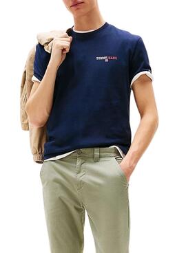 Maillot Tommy Jeans ADN bleu marine pour hommes