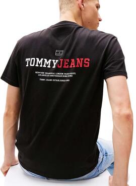 Maillot Tommy Jeans DNA noir pour homme