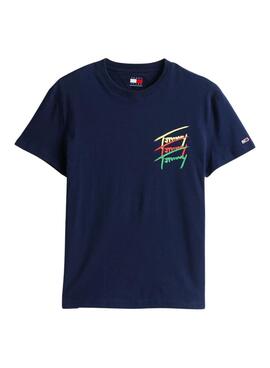 Maillot Tommy Jeans Twisted bleu marine pour homme
