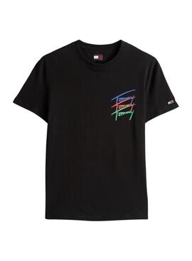 T-shirt Tommy Jeans Twisted noir pour homme