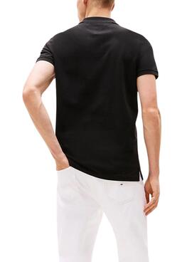 Polo Tommy Jeans Slim negro pour homme
