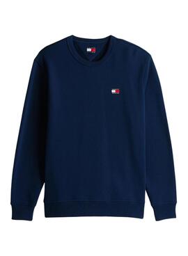 Sweat-shirt Tommy Jeans Badge bleu marine pour homme