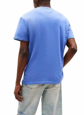 T-shirt Tommy Jeans Badge bleue pour homme