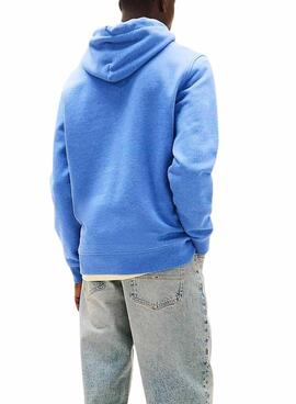 Sweat à capuche Tommy Jeans Badge bleu pour homme