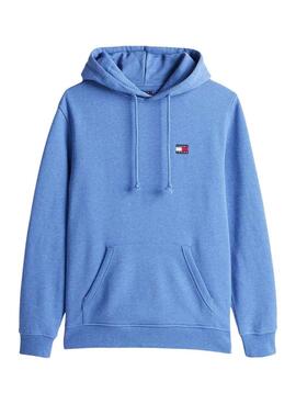 Sweat à capuche Tommy Jeans Badge bleu pour homme