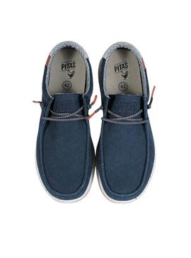 Chaussures Walkin Pitas bleu marine pour hommes
