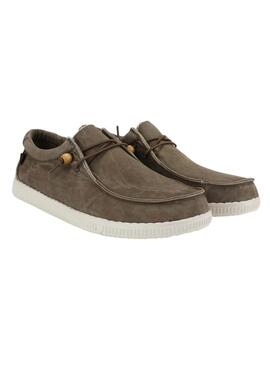 Chaussures Walkin Pitas Wallabi bleu toasté pour hommes