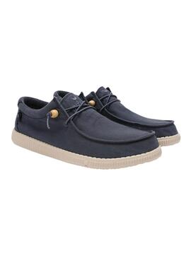 Chaussures Wallabi bleu marine pour homme.