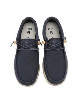 Chaussures Wallabi bleu marine pour homme.