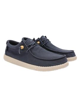 Chaussures Wallabi bleu marine pour homme.