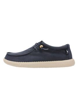 Chaussures Wallabi bleu marine pour homme.