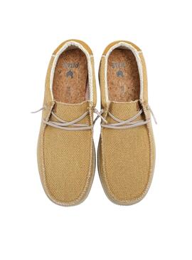 Chaussures Walkin Pitas Steve moutarde pour homme