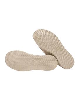 Chaussures Walkin Pitas Deck beige pour hommes.